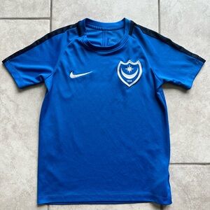 Nike Kids / Youth Blue Portsmouth Football Club Soccer Jersey - Size XS